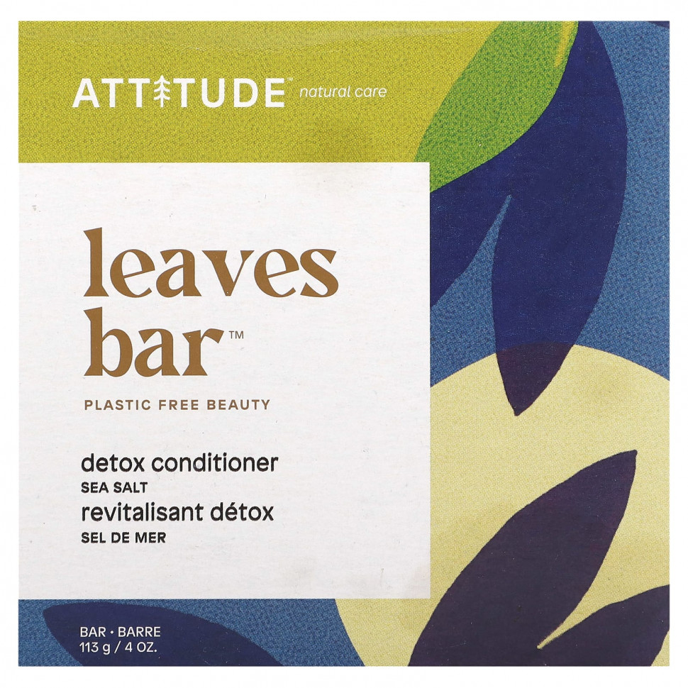 ���� ������ (Iherb) ATTITUDE, Leaves Bar, ������-�����������, ������� ����, 113 � (4 �����), ������ �� 3060 ���
