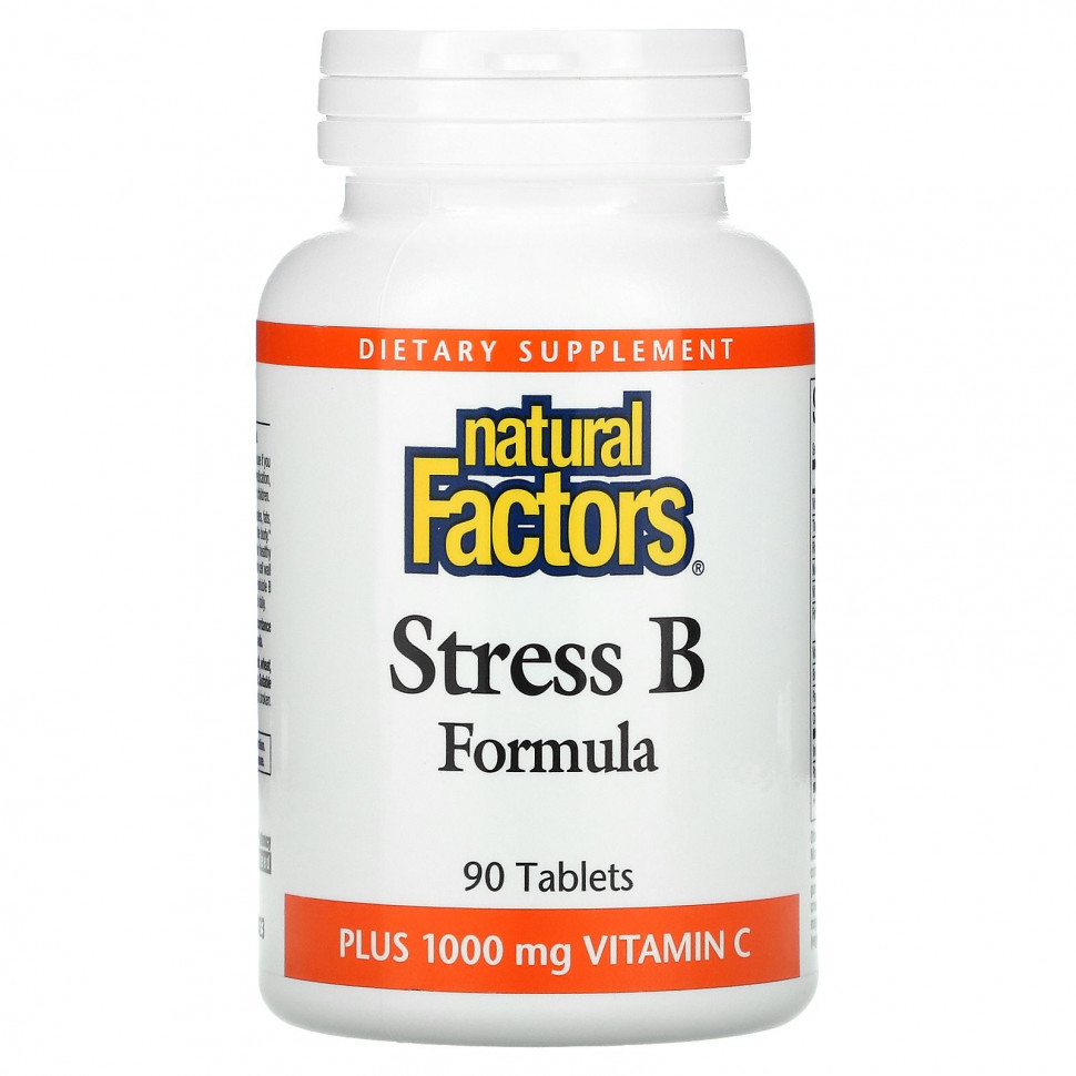 ���� ������ (Iherb) Natural Factors, Stress B Formula, ���� 1000 �� �������� C, 90 ��������, ������ �� 2210 ���