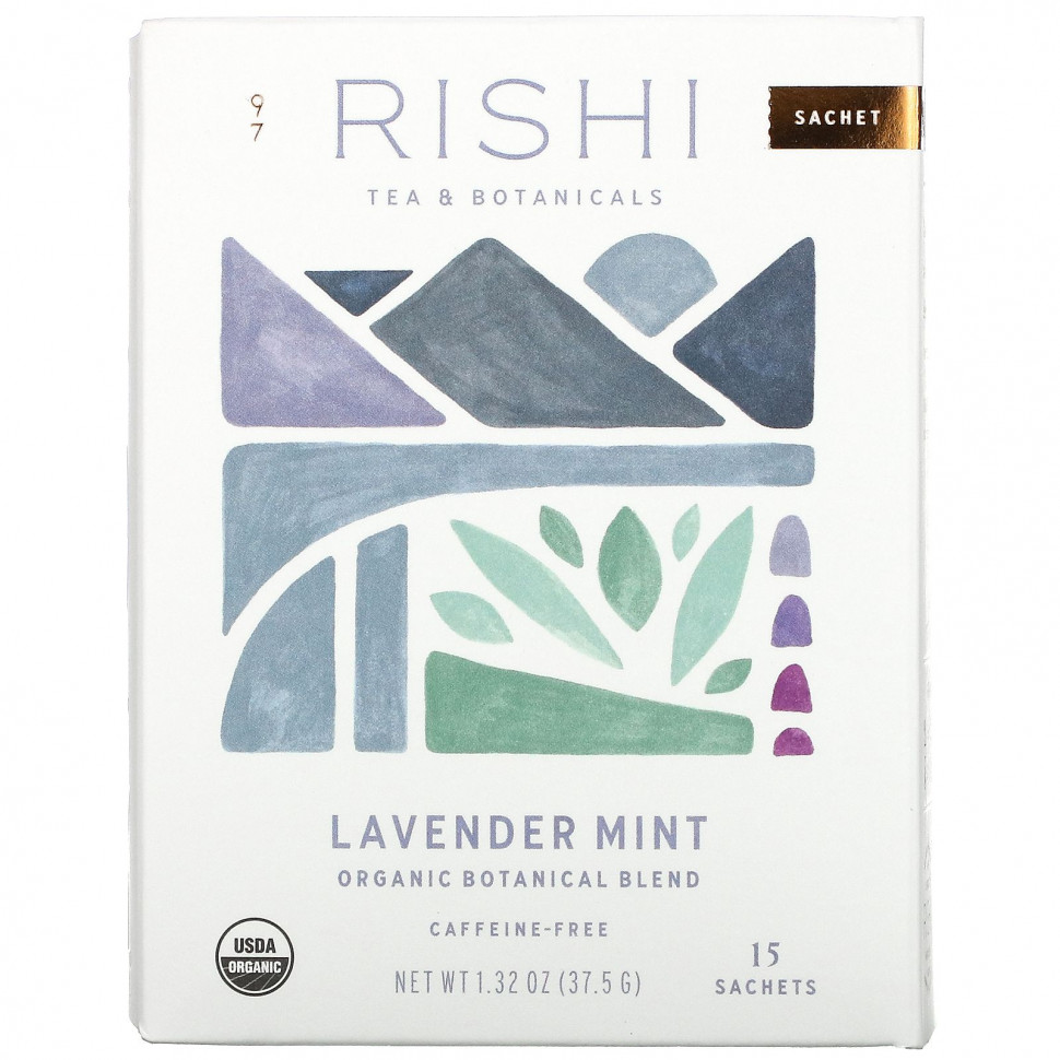 ���� ������ (Iherb) Rishi Tea, Organic Botanical Blend, ������� � ����, ��� �������, 15 ���������, 37,5 � (1,32 �����), ������ �� 2060 ���