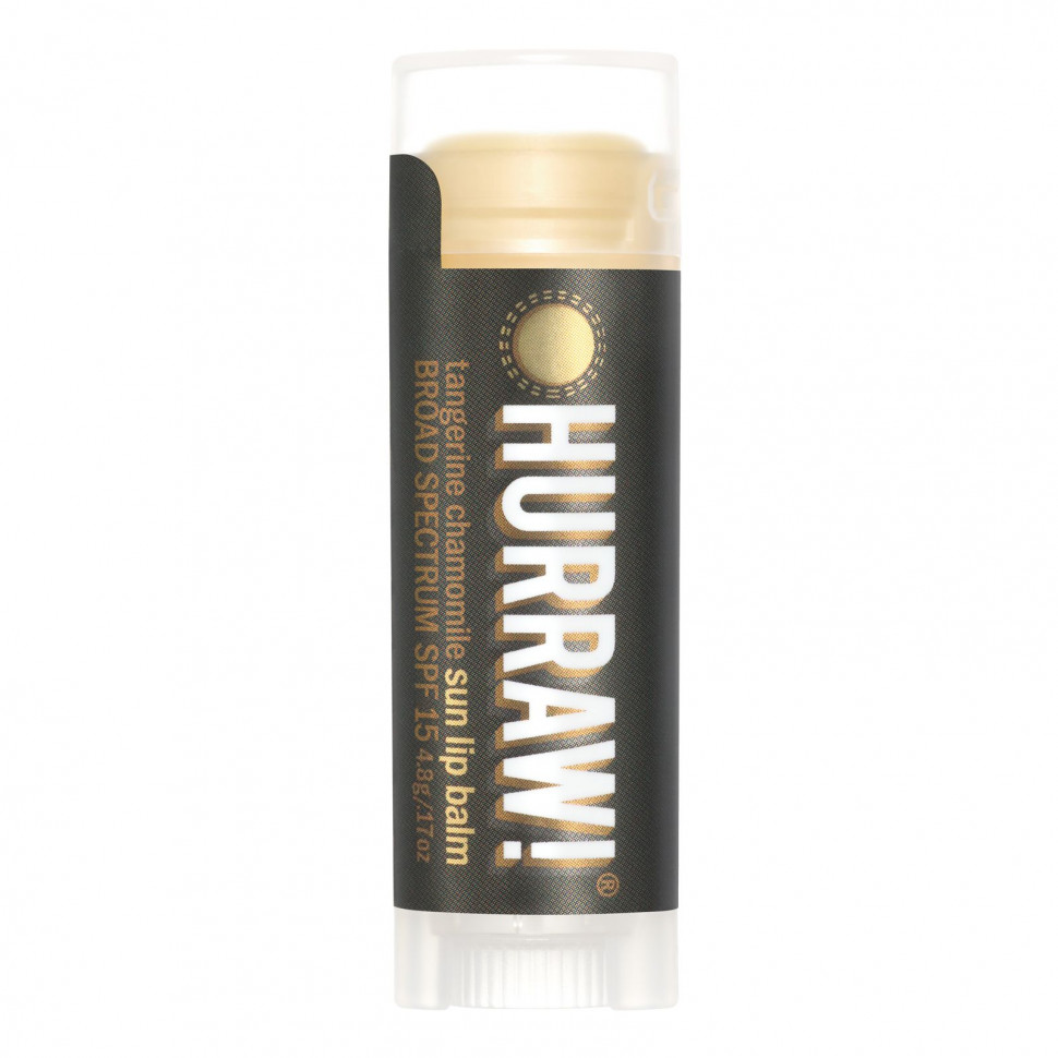 ���� ������ (Iherb) Hurraw! Balm, �������������� ������� ��� ���, SPF 15, �������� � �������, 4,8 � (0,17 �����), ������ �� 720 ���