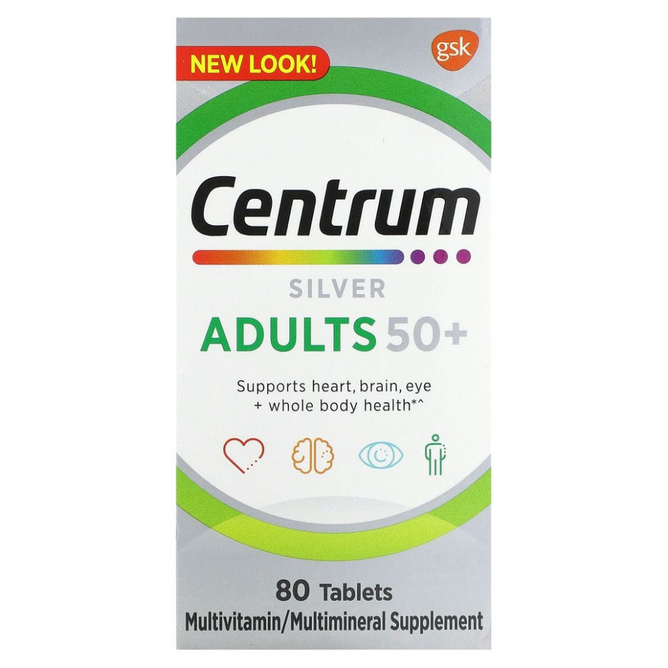 ���� ������ (Iherb) Centrum, �������, ��� �������� ������ 50 ���, 80 ��������, ������ �� 2910 ���