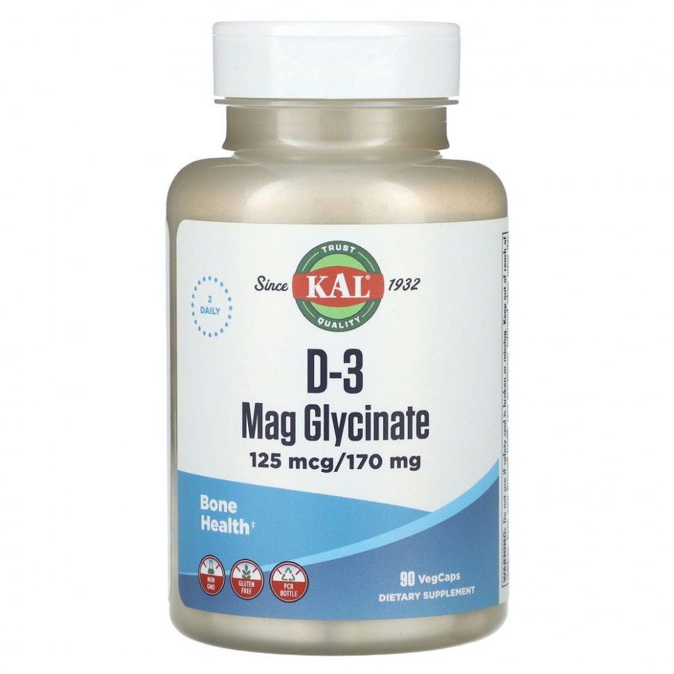   (Iherb) KAL,   D-3, 125  / 170 , 90      -     , -, 