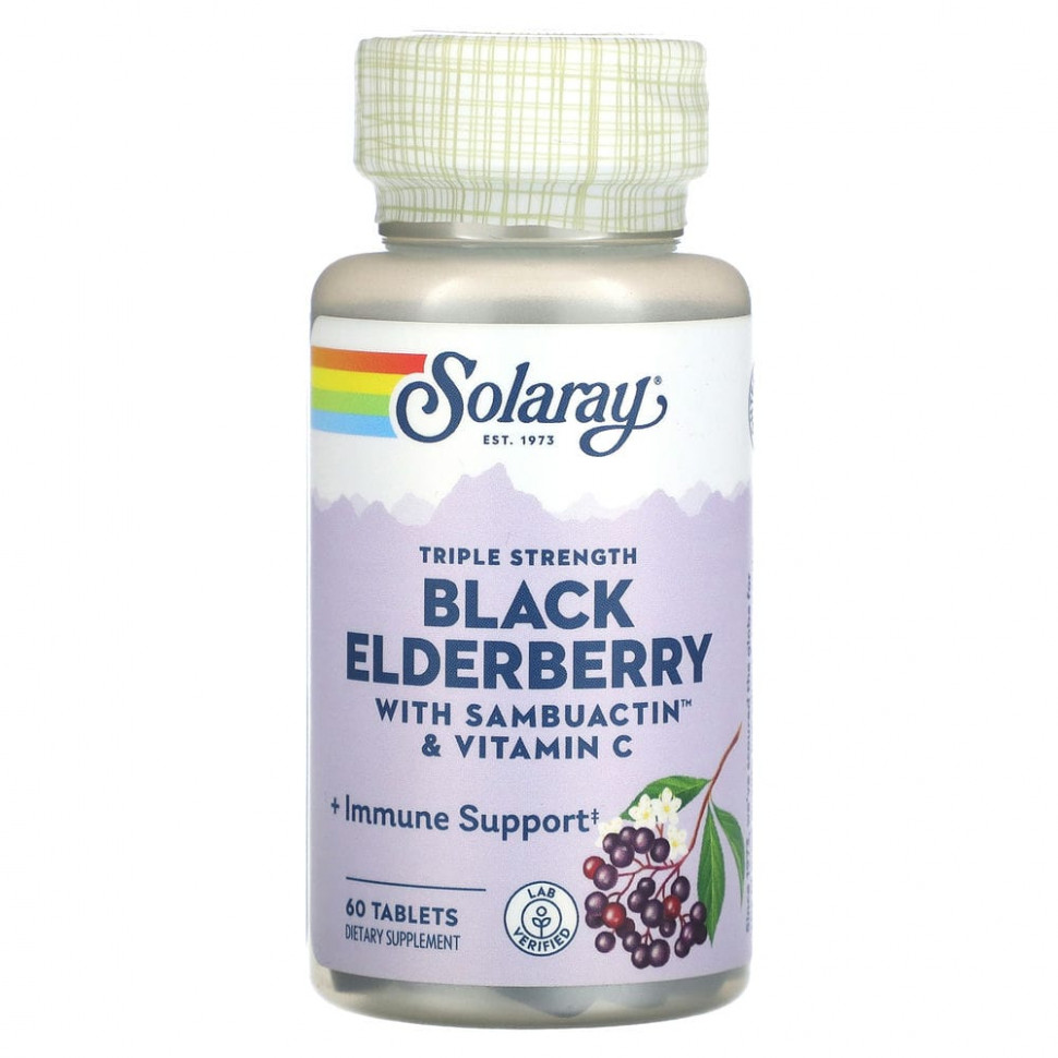 ���� ������ (Iherb) Solaray, ������ ������ �������� �������� � ������������ � ��������� C, 60 ��������, ������ �� 2810 ���