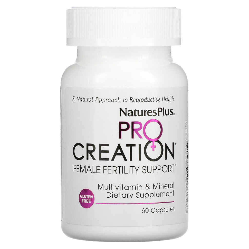 ���� ������ (Iherb) NaturesPlus, ProCreation, Female Fertility Support, ��������� �������������� ������� ��� ������, 60 �������������� ������, ������ �� 3440 ���