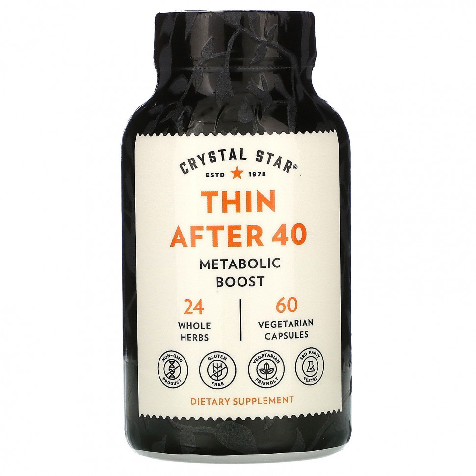   (Iherb) Crystal Star, Thin After 40, 60      -     , -, 