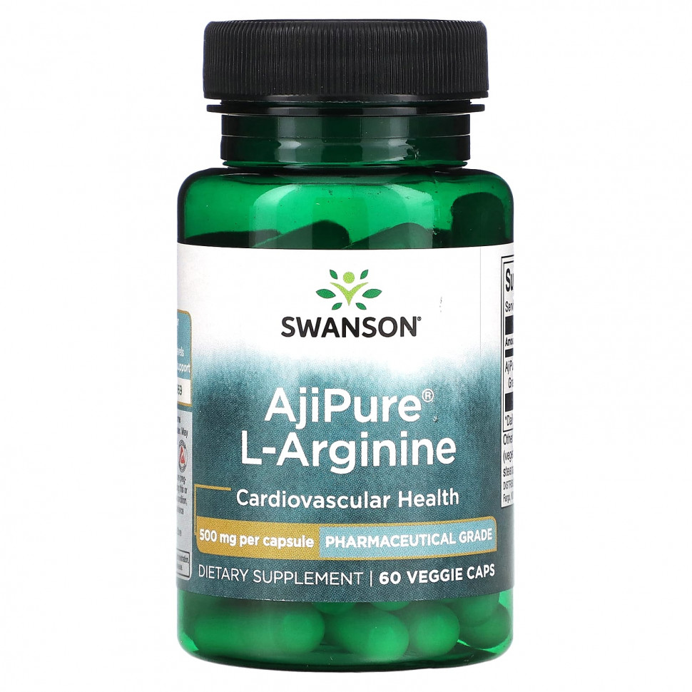   (Iherb) Swanson, AjiPure L-, 500 , 60      -     , -, 