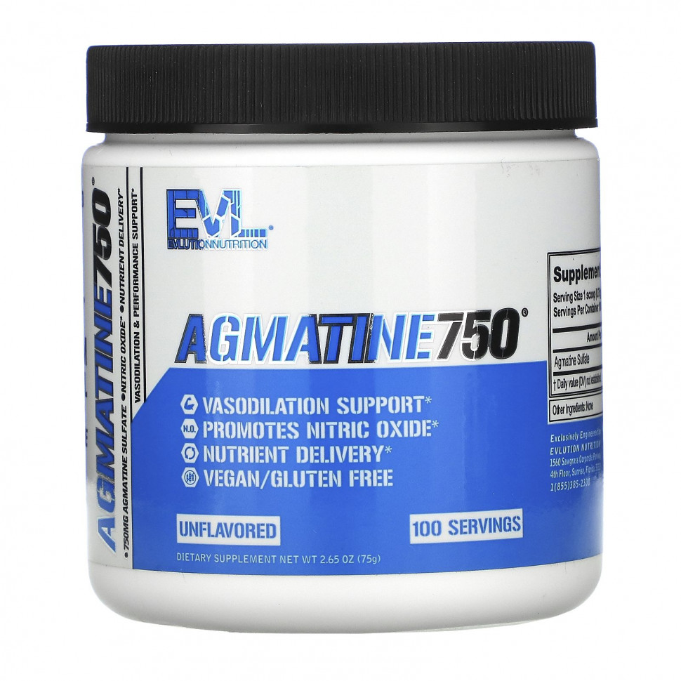   (Iherb) EVLution Nutrition, Agmatine750,  , 75  (2,65 )    -     , -, 