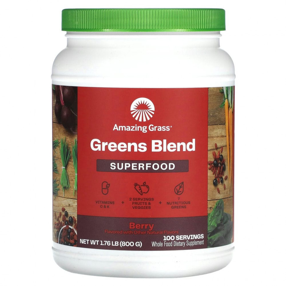 ���� ������ (Iherb) Amazing Grass, Green Superfood, �����, 800 � (28,2 �����), ������ �� 14680 ���