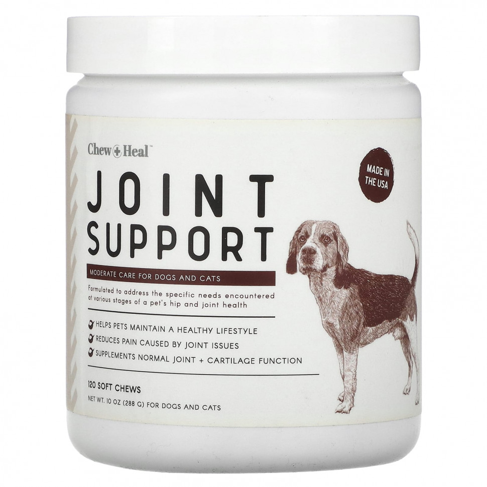 ���� ������ (Iherb) Chew + Heal, Joint Support, ��� ����� � �����, 120 ����������� ��������, 288 � (10 �����), ������ �� 4680 ���