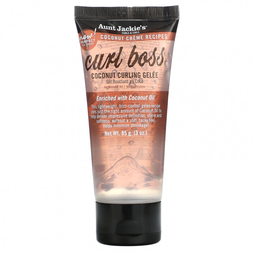���� ������ (Iherb) Aunt Jackie's Curls & Coils, Curl Boss, Coconut Curling Gelee, 85 � (3 �����), ������ �� 1010 ���