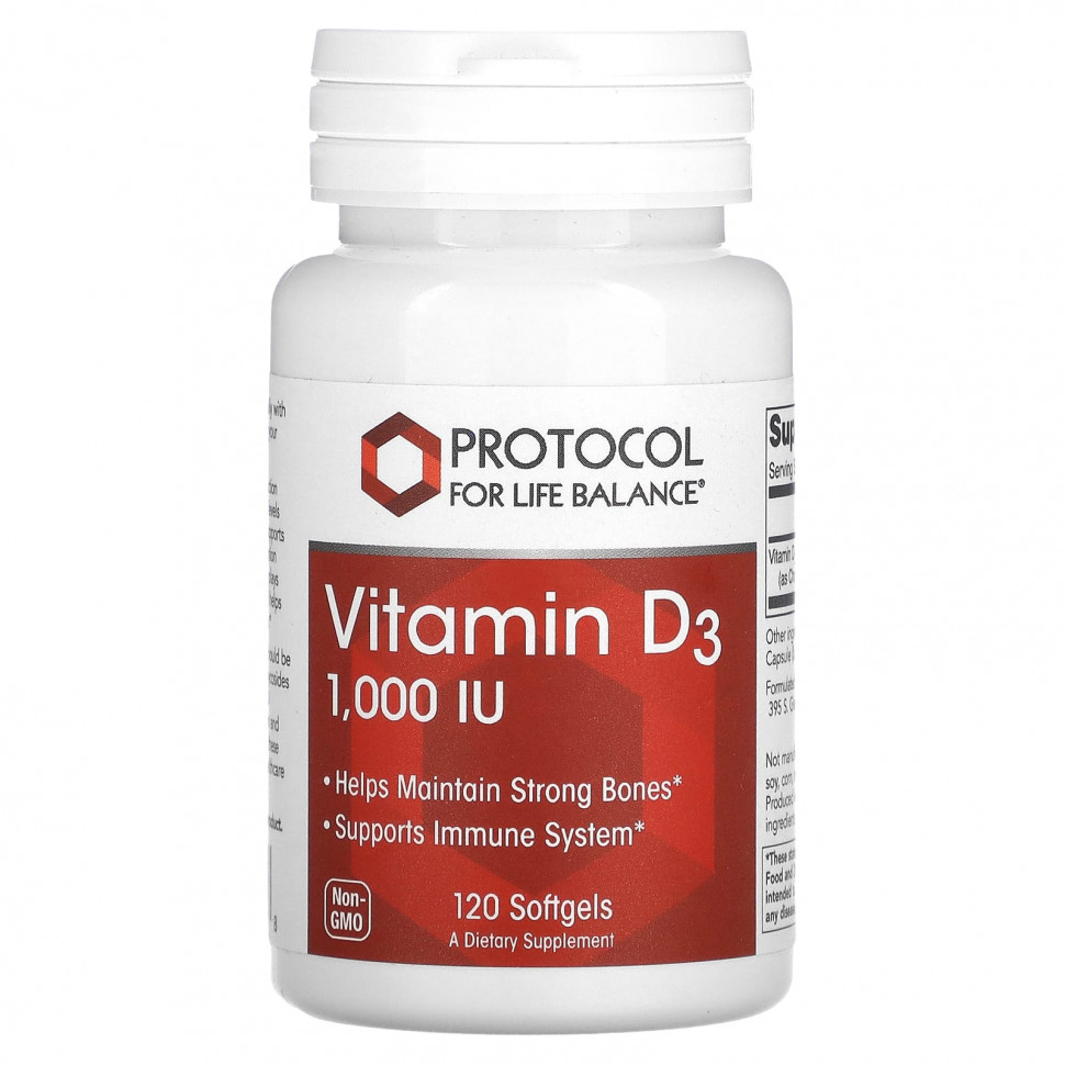   (Iherb) Protocol for Life Balance,  D3, 1000 , 120      -     , -, 