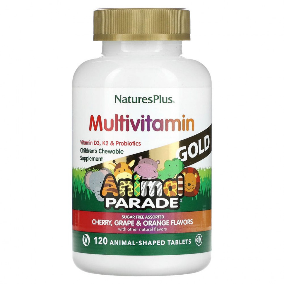   (Iherb) NaturesPlus, Source of Life, Animal Parade Gold,      , , 120        -     , -, 