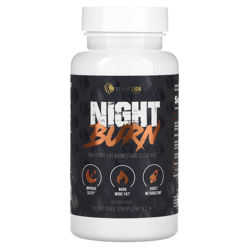 ���� ������ (Iherb) ALPHA LION, Night Burn, 60 ������, ������ �� 6840 ���