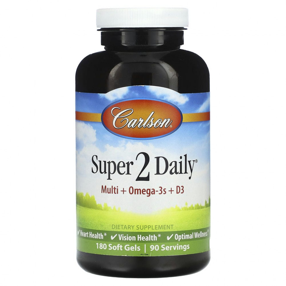   (Iherb) Carlson, Super 2 Daily,   ,  , 180       -     , -, 