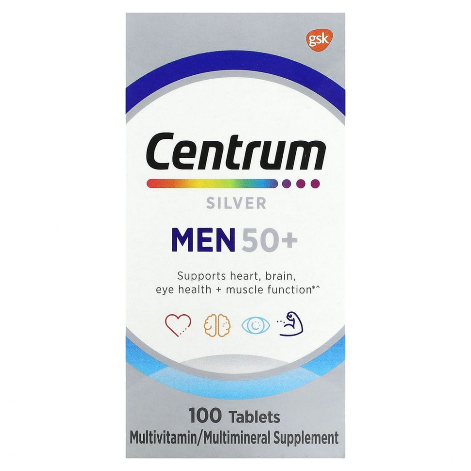 ���� ������ (Iherb) Centrum, ���������� �������� ��� ������ ������ 50 ���, 100 ��������, ������ �� 3860 ���