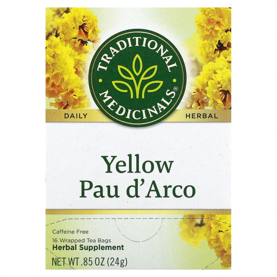   (Iherb) Traditional Medicinals, Yellow Pau d 'Arco,  , 16  , 24  (0,85 ),   1200 