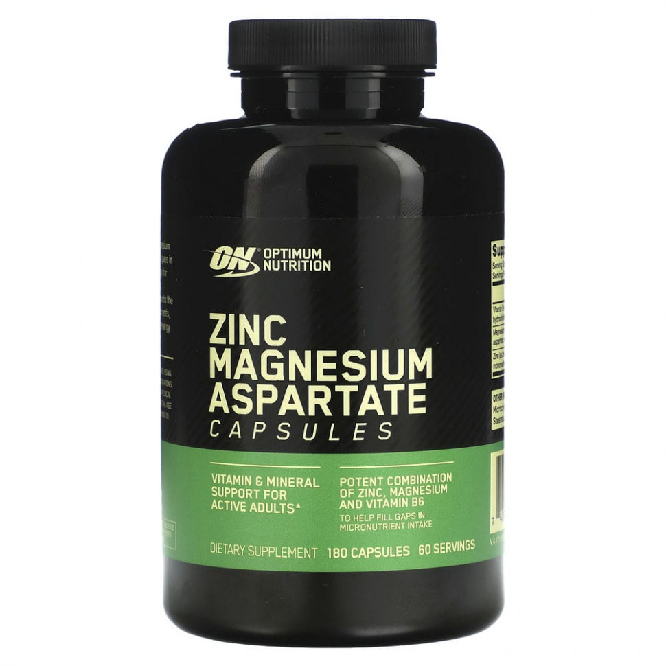   (Iherb) Optimum Nutrition, ZMA, 180     -     , -, 