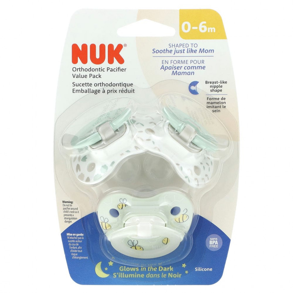   (Iherb) NUK,   Glow in the Dark,  06 , , 3 .      -     , -, 