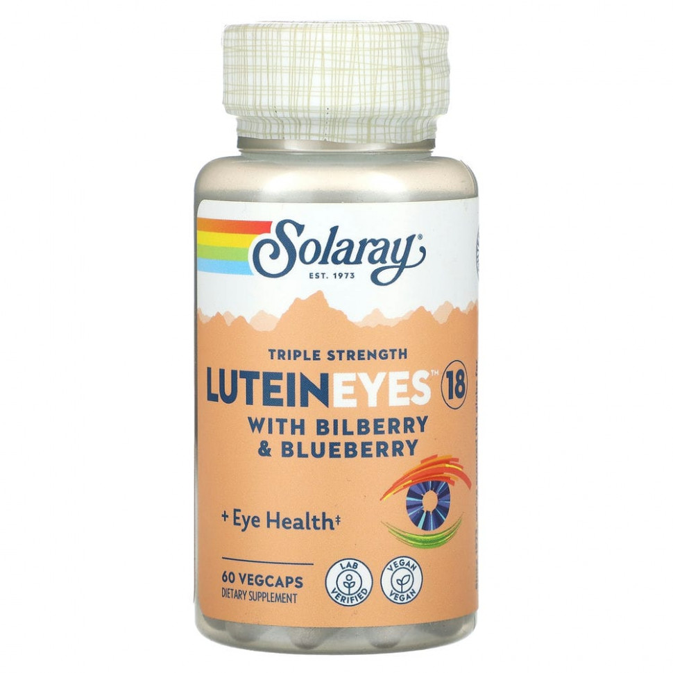   (Iherb) Solaray, LuteinEyes 18,    ,  , 60      -     , -, 