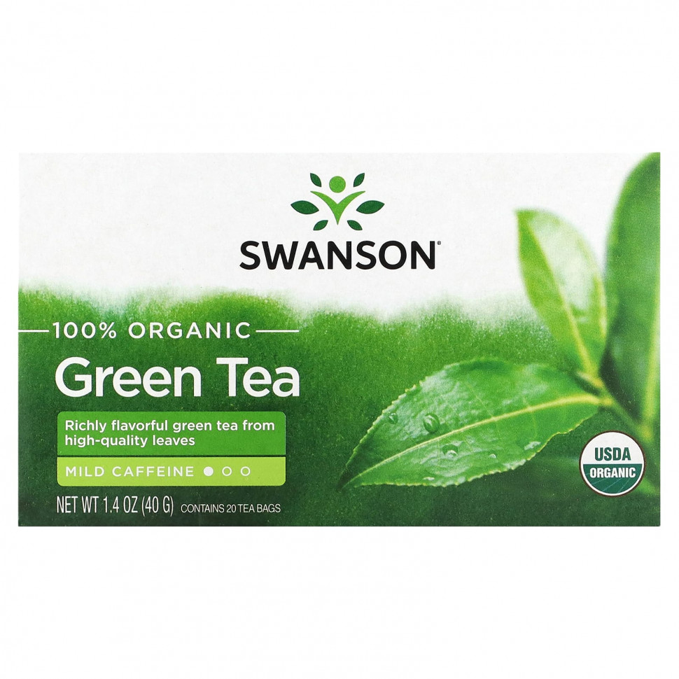 ���� ������ (Iherb) Swanson, 100% ������������ ������� ���, 20 ������ ���������, 40 � (1,4 �����), ������ �� 970 ���
