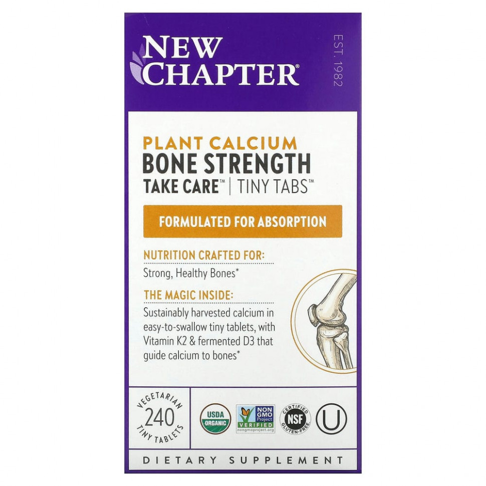 ���� ������ (Iherb) New Chapter, Bone Strength Take Care, ������� ��� ���������� ������ � ������������ ��������, 240 �������������� ����-��������, ������ �� 8510 ���