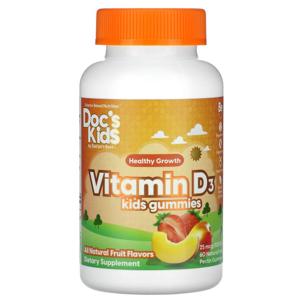   (Iherb) Doctor's Best, Doc's Kids,     D3,   , 25  (1000 ), 60          -     , -, 