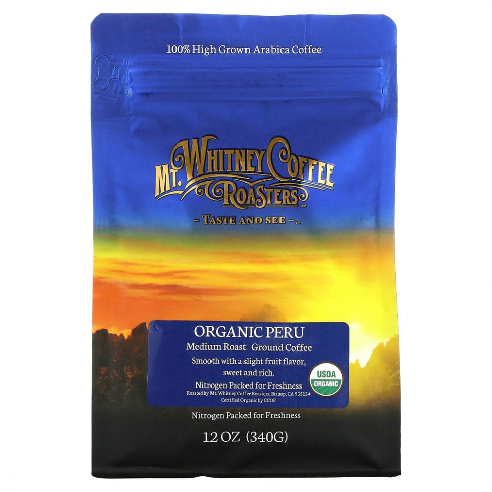   (Iherb) Mt. Whitney Coffee Roasters, Organic Peru,  ,  , 340  (12 )    -     , -, 