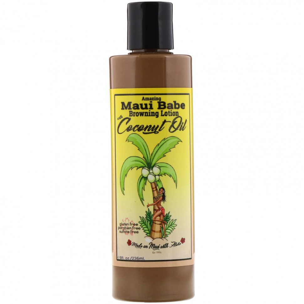 ���� ������ (Iherb) Maui Babe, Amazing Browning Lotion, ������ ��� ������, � ��������� ������, 236 �� (8 ����. �����), ������ �� 4340 ���