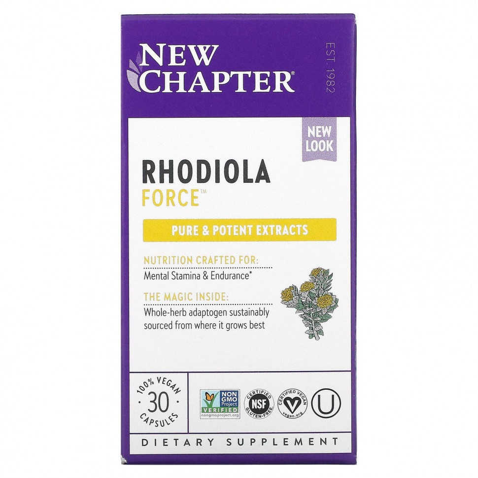 ���� ������ (Iherb) New Chapter, Rhodiola Force, �������, 30 ��������� ������, ������ �� 4970 ���