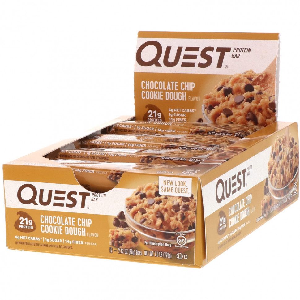 ���� ������ (Iherb) Quest Nutrition, ����������� ��������, ���������� ������, �������� �����, 12 ����, 2,12 ���. (60 �) ������, ������ �� 7200 ���