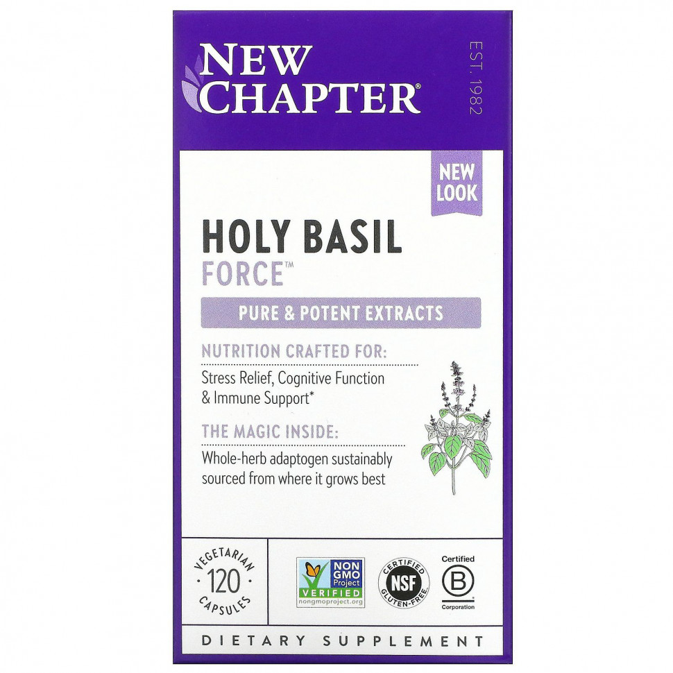   (Iherb) New Chapter, Holy Basil Force, 120      -     , -, 