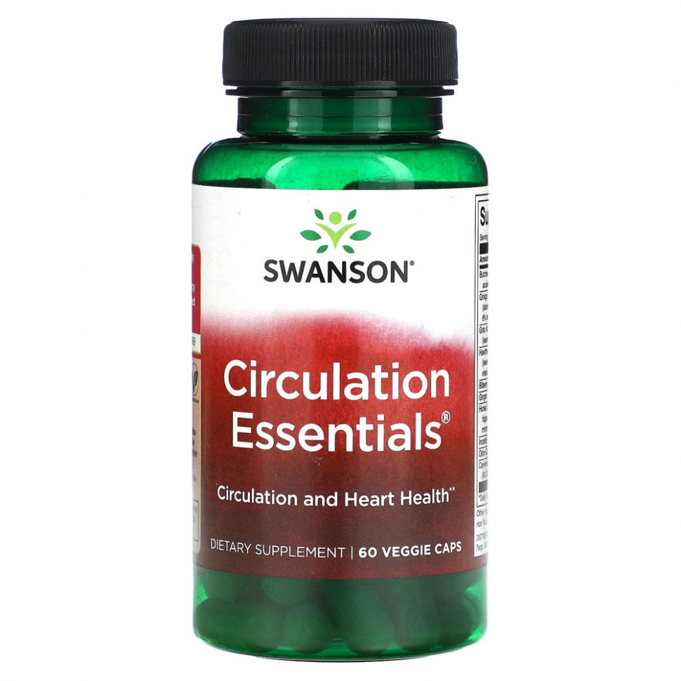 ���� ������ (Iherb) Swanson, Circulation Essentials, 60 ������������ ������, ������ �� 2540 ���