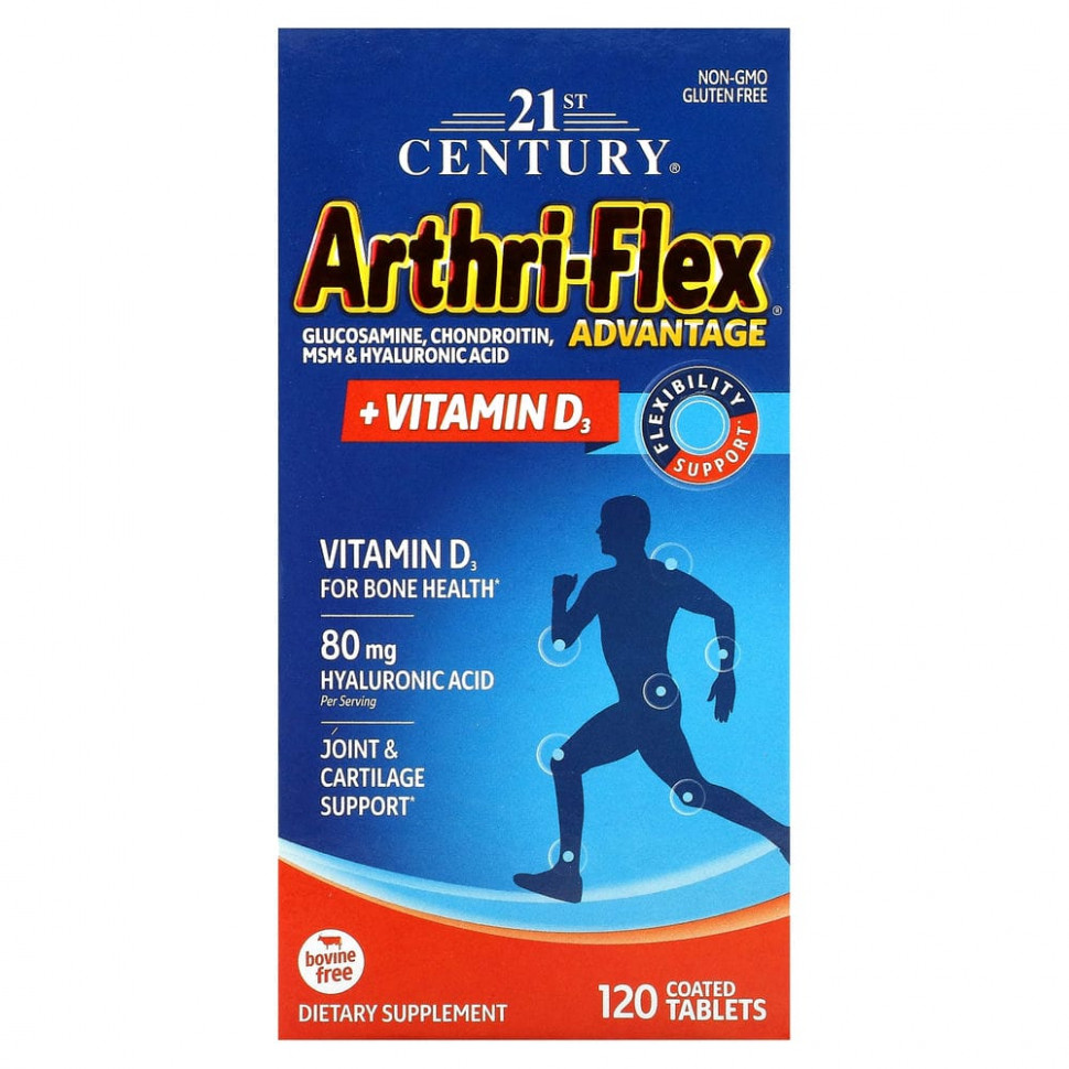 ���� ������ (Iherb) 21st Century, Arthri-Flex Advantage � ��������� D3, 120 ��������, �������� ���������, ������ �� 3960 ���