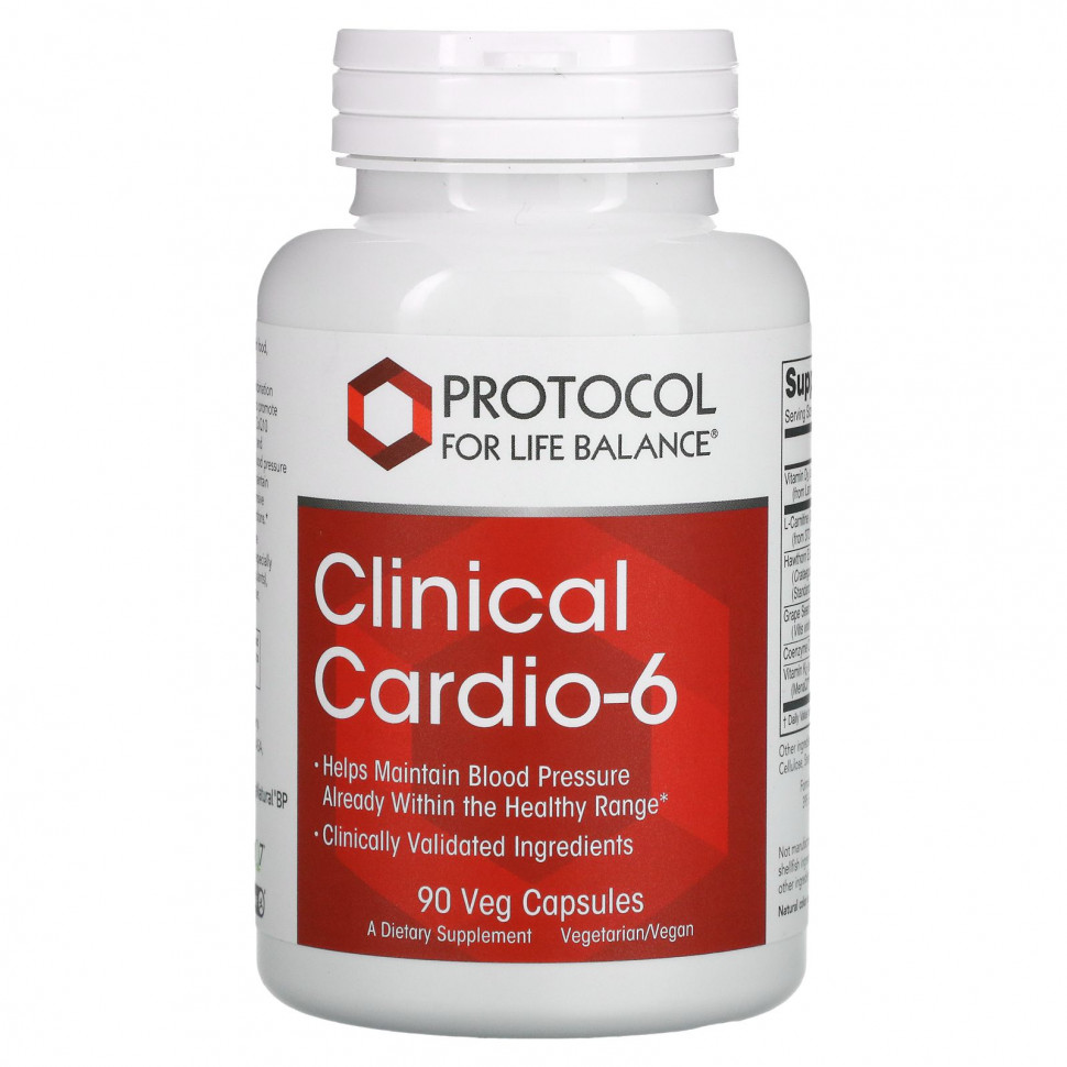   (Iherb) Protocol for Life Balance, Clinical Cardio-6, 90      -     , -, 