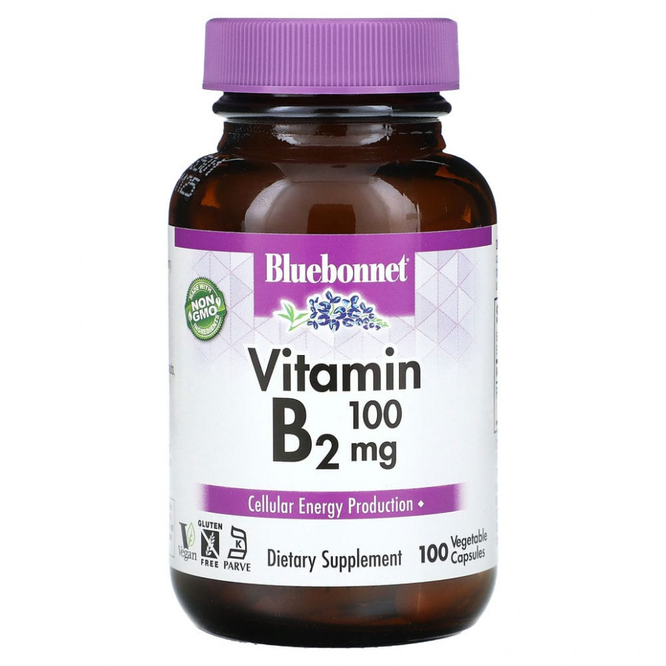   (Iherb) Bluebonnet Nutrition,  B2, 100 , 100      -     , -, 