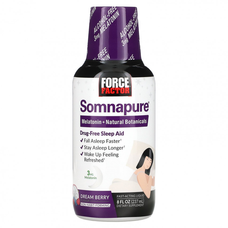 ���� ������ (Iherb) Force Factor, Somnapure, ��������� � ����������� ������������ �����������, ����� ���, 237 �� (8 ����. �����), ������ �� 3280 ���