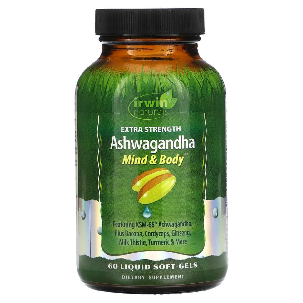 ���� ������ (Iherb) Irwin Naturals, Ashwagandha, � ���������� ����� ��������, 60 ������ ��������, ������ �� 4810 ���