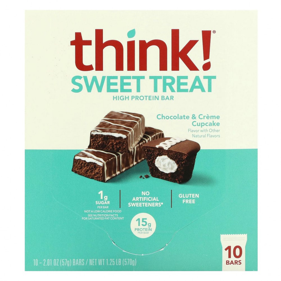���� ������ (Iherb) Think !, �������� � ������� ����������� �������� Sweet Treat, ���� � ��������� � ������, 10 ����������, 57 � (2,01 �����), ������ �� 5320 ���