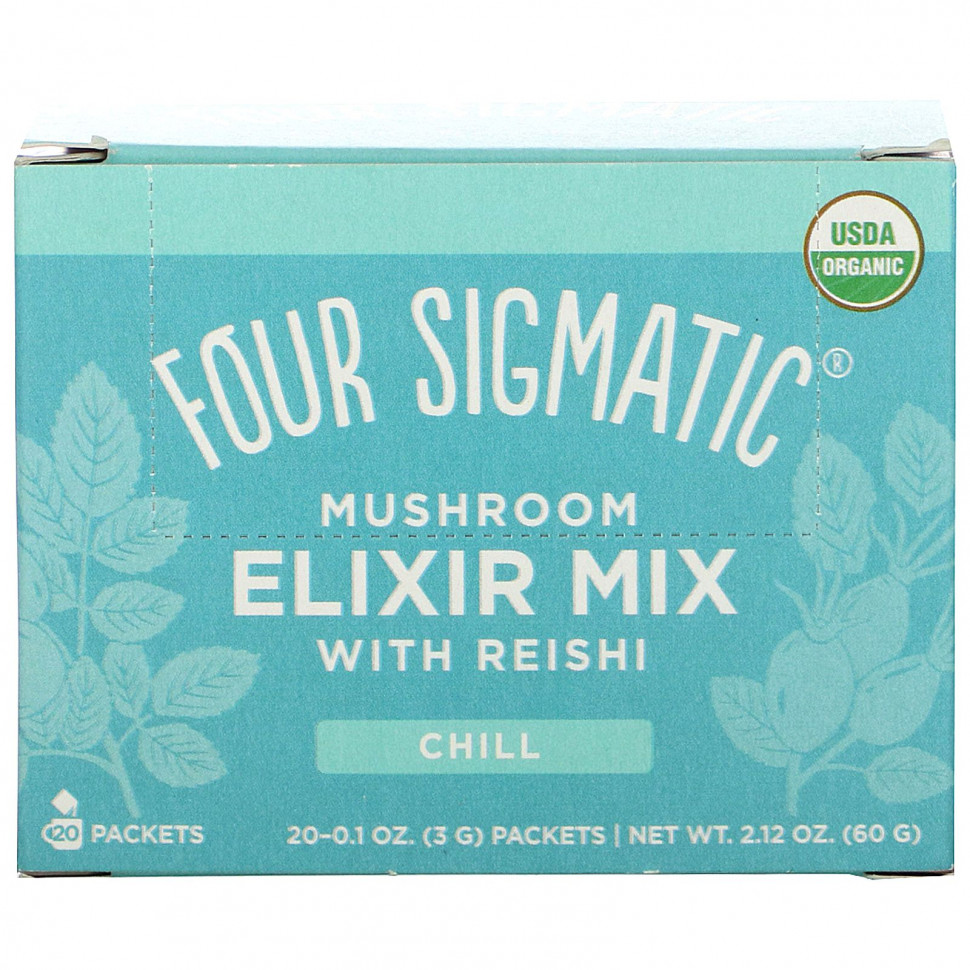 ���� ������ (Iherb) Four Sigmatic, ����� ������� ��������� � �����, 20 ��������� �� 3 � (0,1 �����), ������ �� 5590 ���