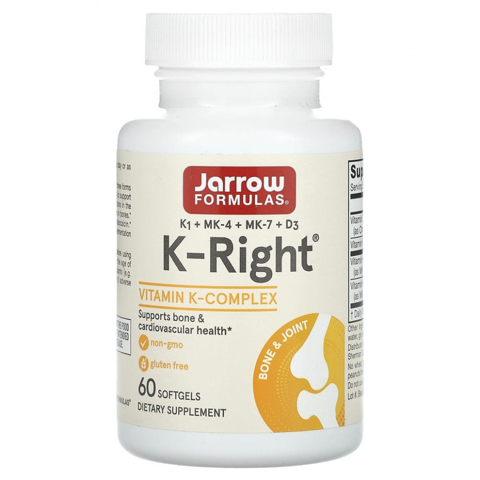 ���� ������ (Iherb) Jarrow Formulas, K-Right, 60 ������ ��������, ������ �� 6300 ���
