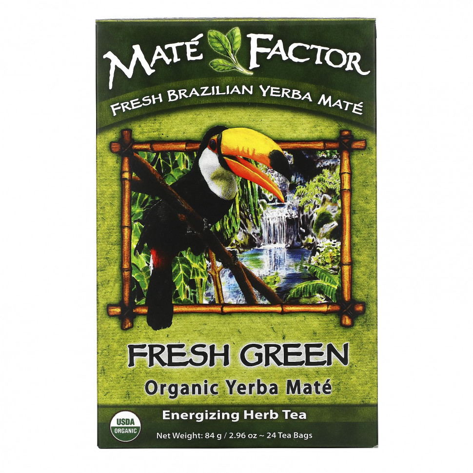 ���� ������ (Iherb) Mate Factor, ������������ Yerba Mate, ������ ������� ��� 24 ������ ���������, 2.96 ����� (84 �), ������ �� 1550 ���