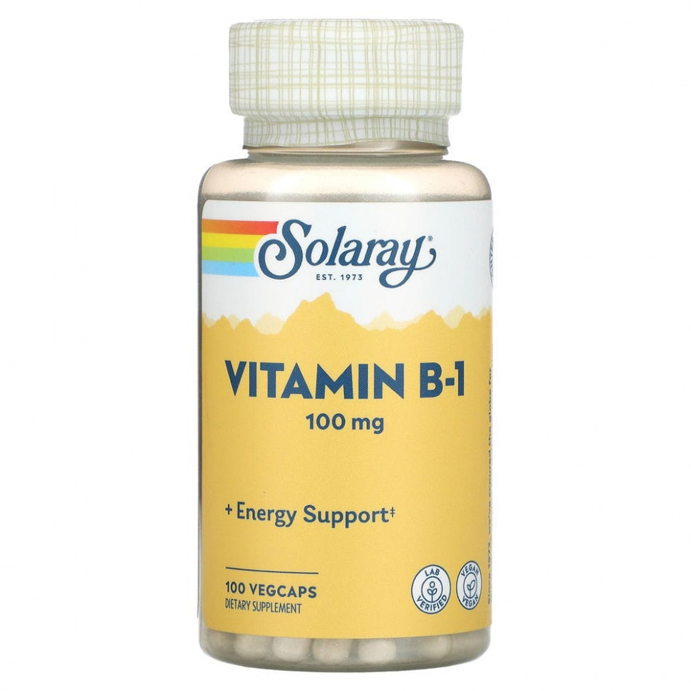   (Iherb) Solaray,  1, 100 , 100  VegCaps    -     , -, 