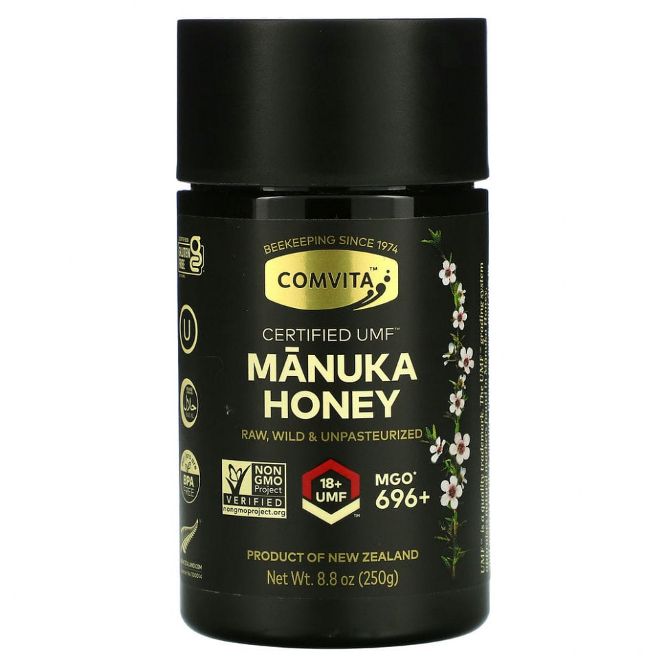 ���� ������ (Iherb) Comvita, Manuka Honey, Certified UMF 18+, MGO 696+, 250 � (8,8 �����), ������ �� 16170 ���