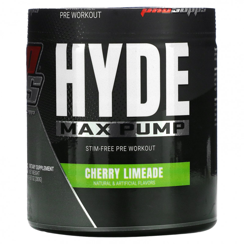 ���� ������ (Iherb) ProSupps, Hyde Max Pump, ����������������� �������� ��� ������������, �������� ������, 280 � (9,87 �����), ������ �� 5580 ���