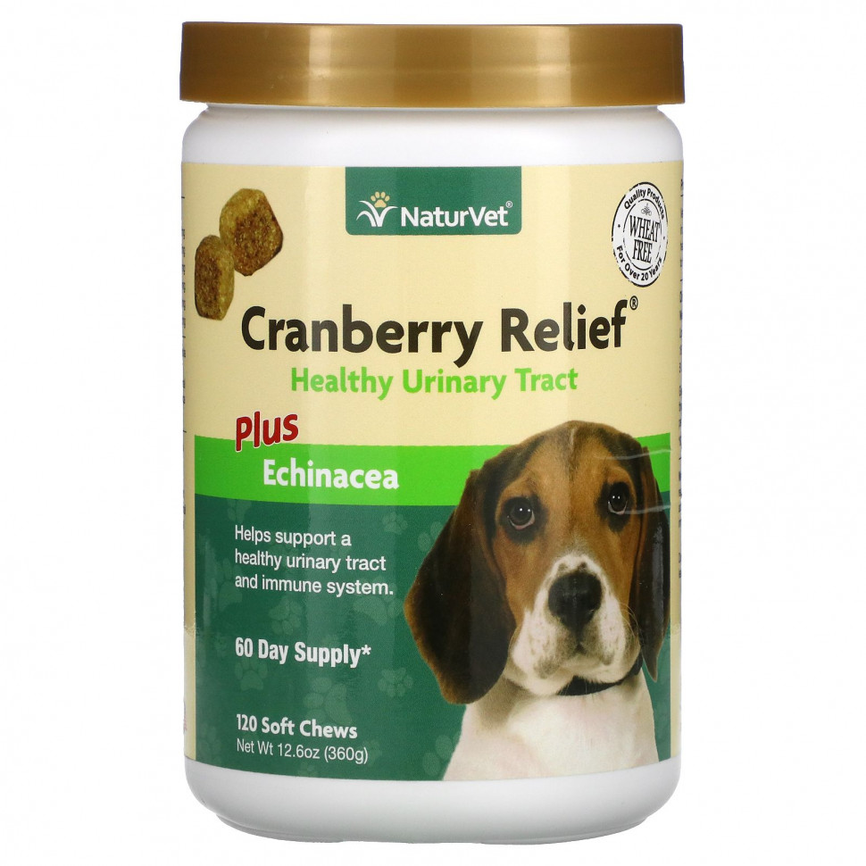   (Iherb) NaturVet, Cranberry Relief Plus, ,  , 120  , 360  (12,6 )    -     , -, 