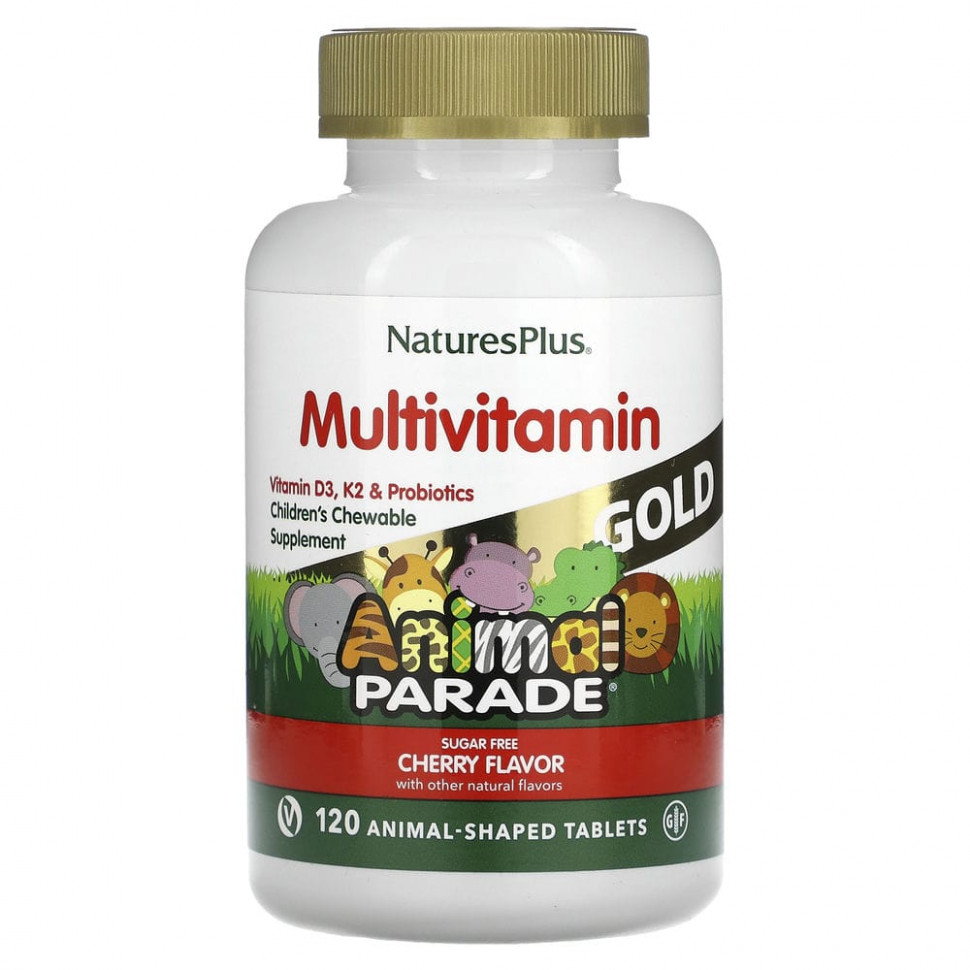   (Iherb) NaturesPlus, Source of Life, Animal Parade Gold,       ,   , 120        -     , -, 