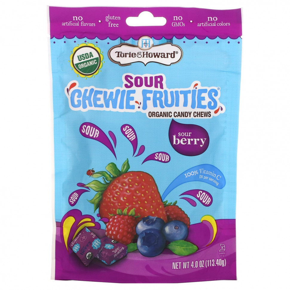   (Iherb) Torie & Howard, Sour Chewie Fruities,   ,  , 113,40  (4 )    -     , -, 