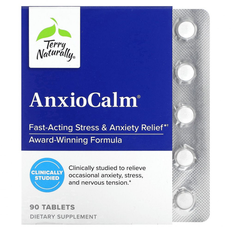���� ������ (Iherb) Terry Naturally, AnxioCalm, �������������� ��������, 90 ��������, ������ �� 7960 ���