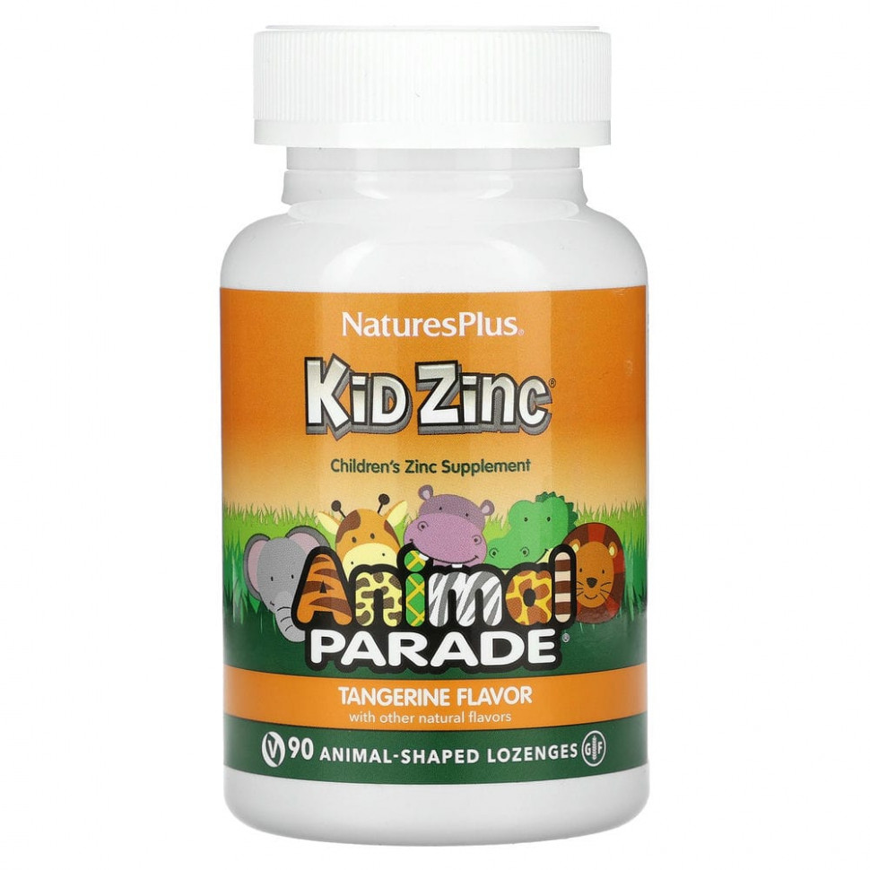   (Iherb) NaturesPlus, Source of Life, Animal Parade, Kid Zinc,     ,   , 90        -     , -, 