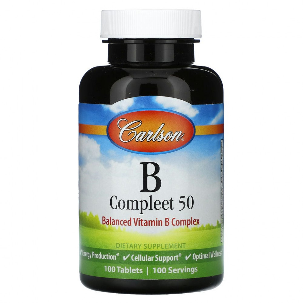 ���� ������ (Iherb) Carlson, B Compleet 50, 100 ��������, ������ �� 3570 ���